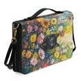 thumbnail image 2 of Kuiaobaty Cat Daisy Pattern Bible Cover for Men Women, PU Leather Bible Carrying Case with Adjustable Shoulder Strap, Waterproof Bible Bags Scripture Bag Church Bag for Bible Study, XL, 2 of 7