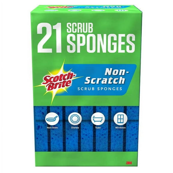 Scotch-Brite Non-Scratch Sponge, 21-count