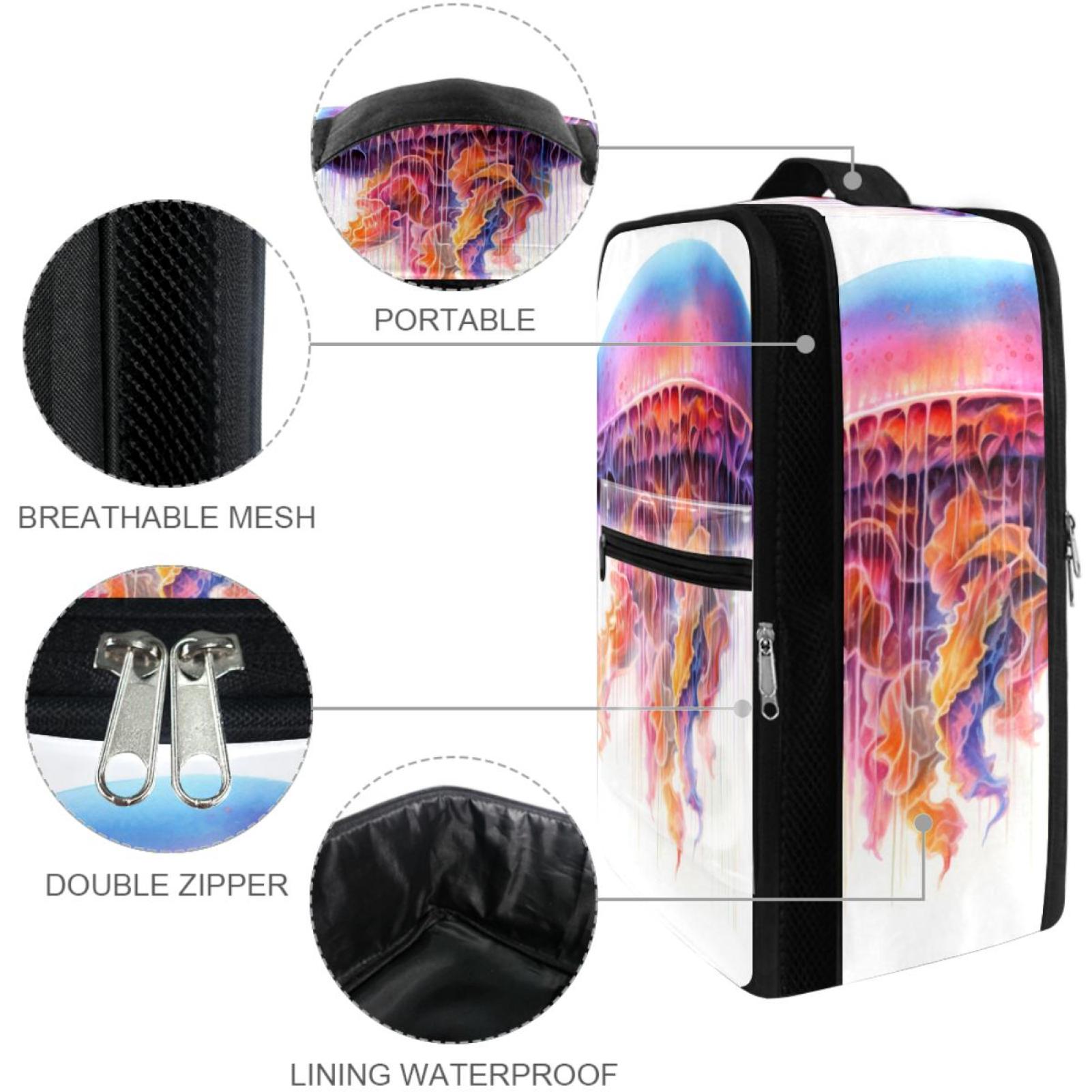 Jellyfish Polyester Shoe Boxes - 23x31cm/9x12in Size for Organization and Storage