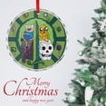 thumbnail image 3 of Adventure Time Christmas Round Ornament Glass Circular Pendant Smooth Hanging Decoration for Home, Office & Christmas Tree, 3 of 8