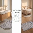 thumbnail image 6 of Unique Bargains Soft Absorbent Microfiber Non-Slip Washable Bathroom Rug Gray 32" x 20", 6 of 7