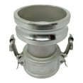 thumbnail image 2 of Gloxco Stainless Steel Type DA and Groove Hose Fitting, Reducer, 3" Female Camlock x 4" Male Camlock (CAM-3040-DA-SS), 2 of 4