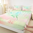 thumbnail image 3 of jejeloiu Handball Game Gaming Twin Sheet Sets,Teens Ball Sport Bedding For Boys Girls 3pcs, 3 of 7