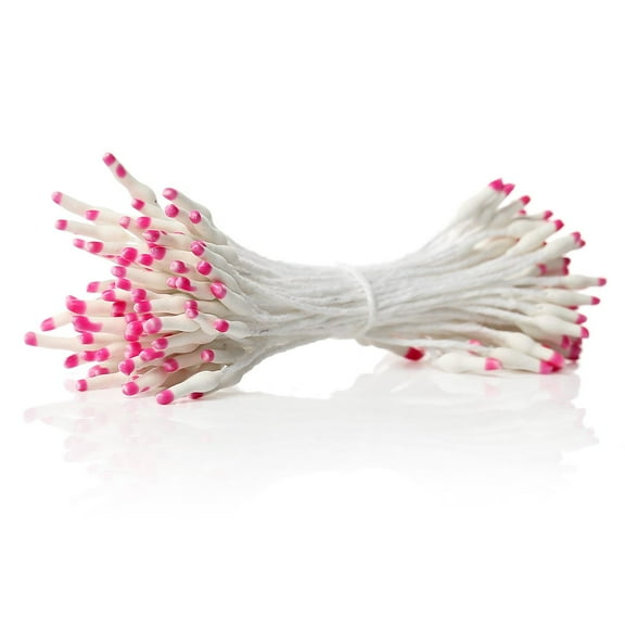 Sexy Sparkles 2 Bundle of Pearlized Artificial Flower Stamen 2-3/8" Approx. 164 Pcs (Fuchsia)