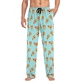 thumbnail image 4 of FREEAMG Pizza Slice Pajama Pants for Men, Men's Separate Bottoms, Comfortable Sleep Lounge Pj Pants, 4 of 7