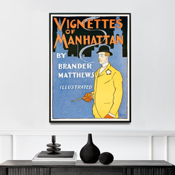 Vignettes of Manhattan - 1895 | Edward Penfield | Premium Fine Art Print | 19th Century American | Illustration, American Golden Age | Portrait