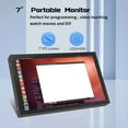 thumbnail image 3 of Pantalla Portátil de 7 Pulgadas IPS LCD 1024x600, Compatible con , VGA, Entrada AV, Alimentación CC Tipo C para PC, Portátil, Cámara, TV, DVD., 3 of 5