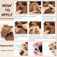 thumbnail image 6 of Highlight Ombre Hair Extension Tape In Human Hair Extensions Real Remy Hair Extension Straight Seamless Skin Weft Adhesive Glue On for Salon High Quality 20pcs/pack 14-24inch #P4/27, 6 of 7