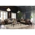 thumbnail image 7 of Bowery Hill Faux Leather Sofa in Dark Brown and Brown Finish, 7 of 7