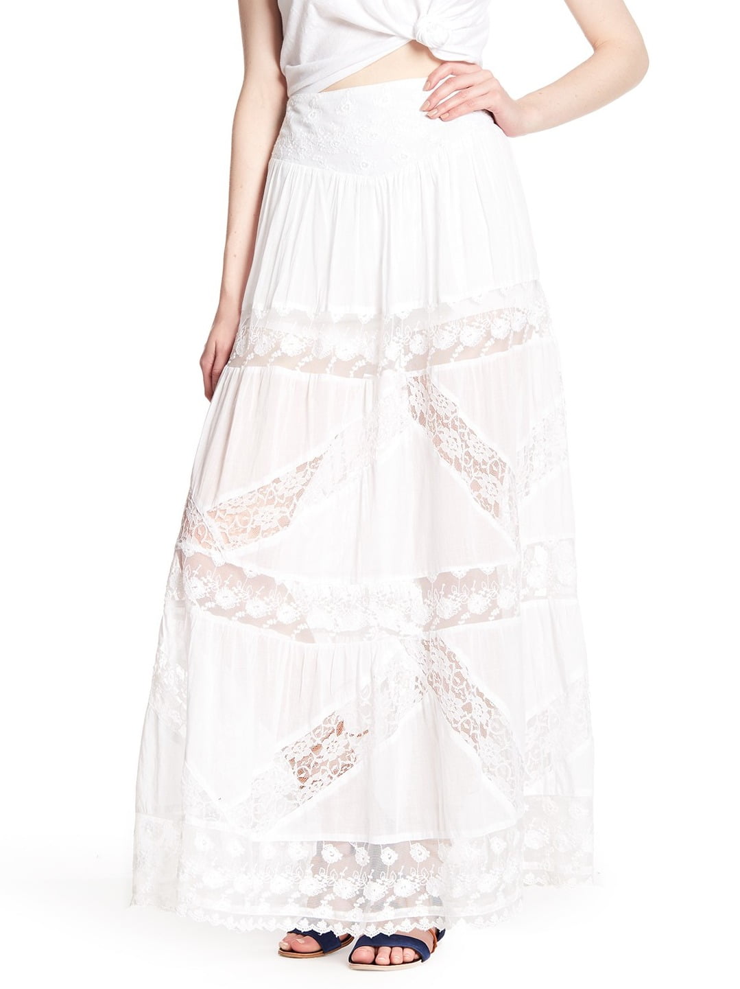 white maxi skirt walmart