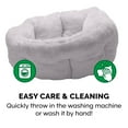 thumbnail image 3 of FurHaven Pet Products Luxury Faux Fur Warming Hi-Lo Cuddler Pet Bed - Gray, Medium - 23", 3 of 13