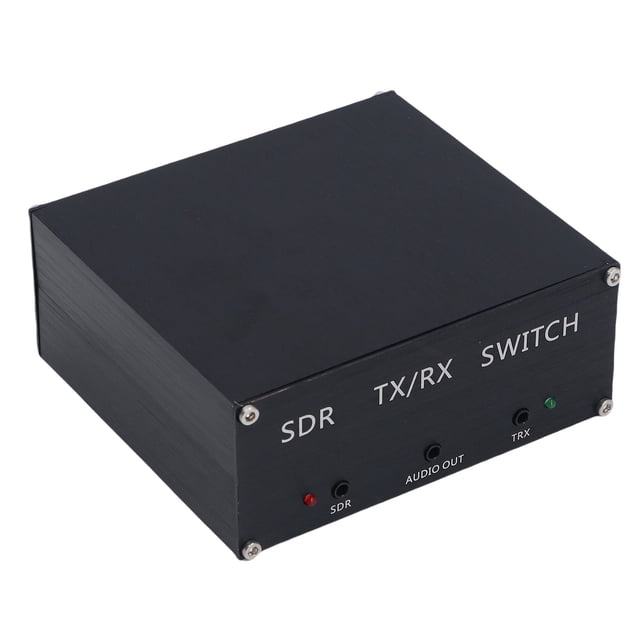 SDR Transceiver Antennae TR Switch, Rugged Portable High Power Output Antennae Sharer Aluminum Alloy Housing for Outdoor Activities US Plug,EU Plug