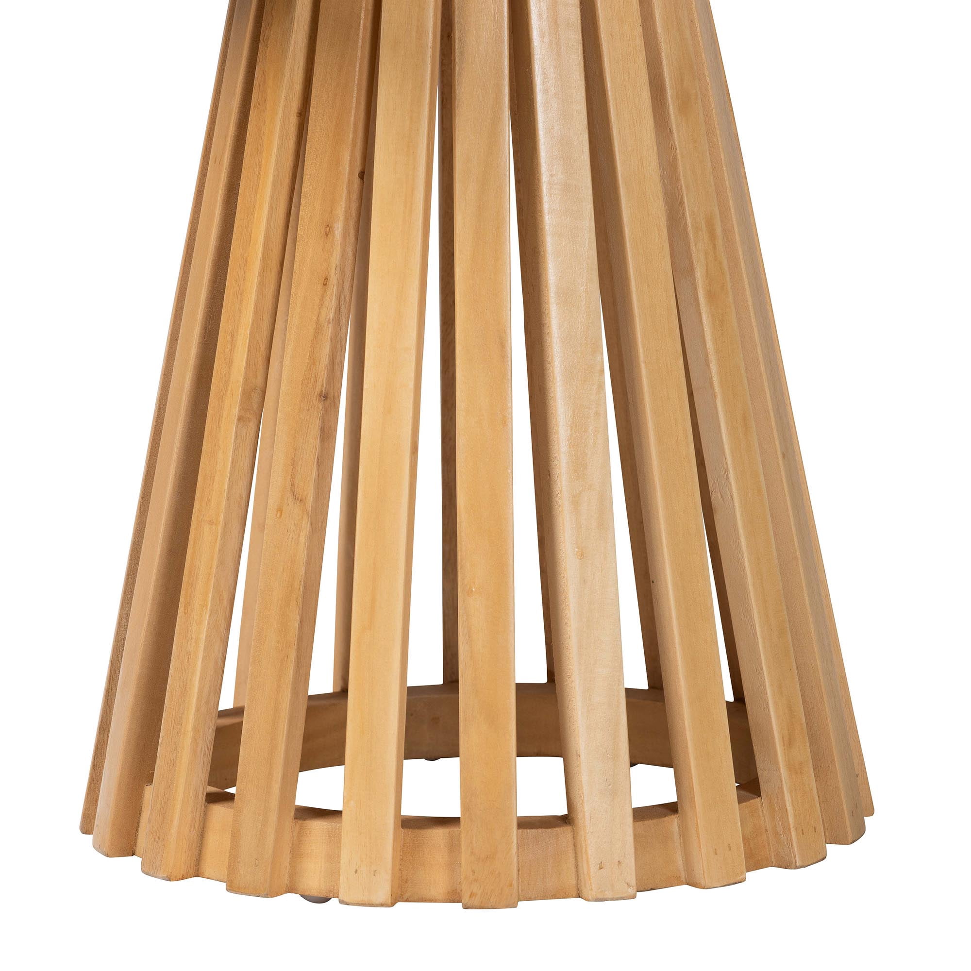bali & pari Caribic Modern End Table, Natural Brown
