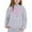 Grey, variant on Unisex Fleece Lined Hooded With Kangaroo Pocket, Letter Pattern Print Long Sleeve Sweatshirts Athletic Casual Hoodie - Pink,5-6 Years