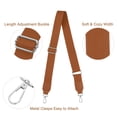 thumbnail image 3 of Uxcell Purse Strap Replacement, 27.5-53" Crossbody Shoulder Strap(Beige, Silver Buckle), 3 of 5