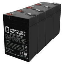 6V 4.5AH Battery Replacement for Exide Powerware SRB-5 - 4 Pack