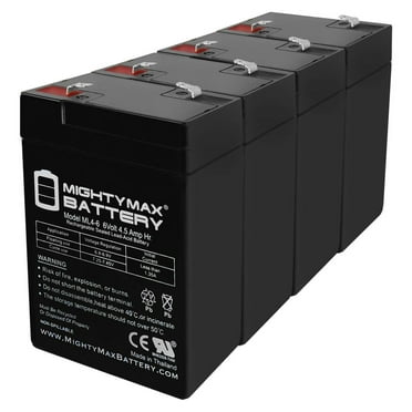 6V 4.5AH Battery Replacement for Leoch DJW6-4.5WL - 4 Pack