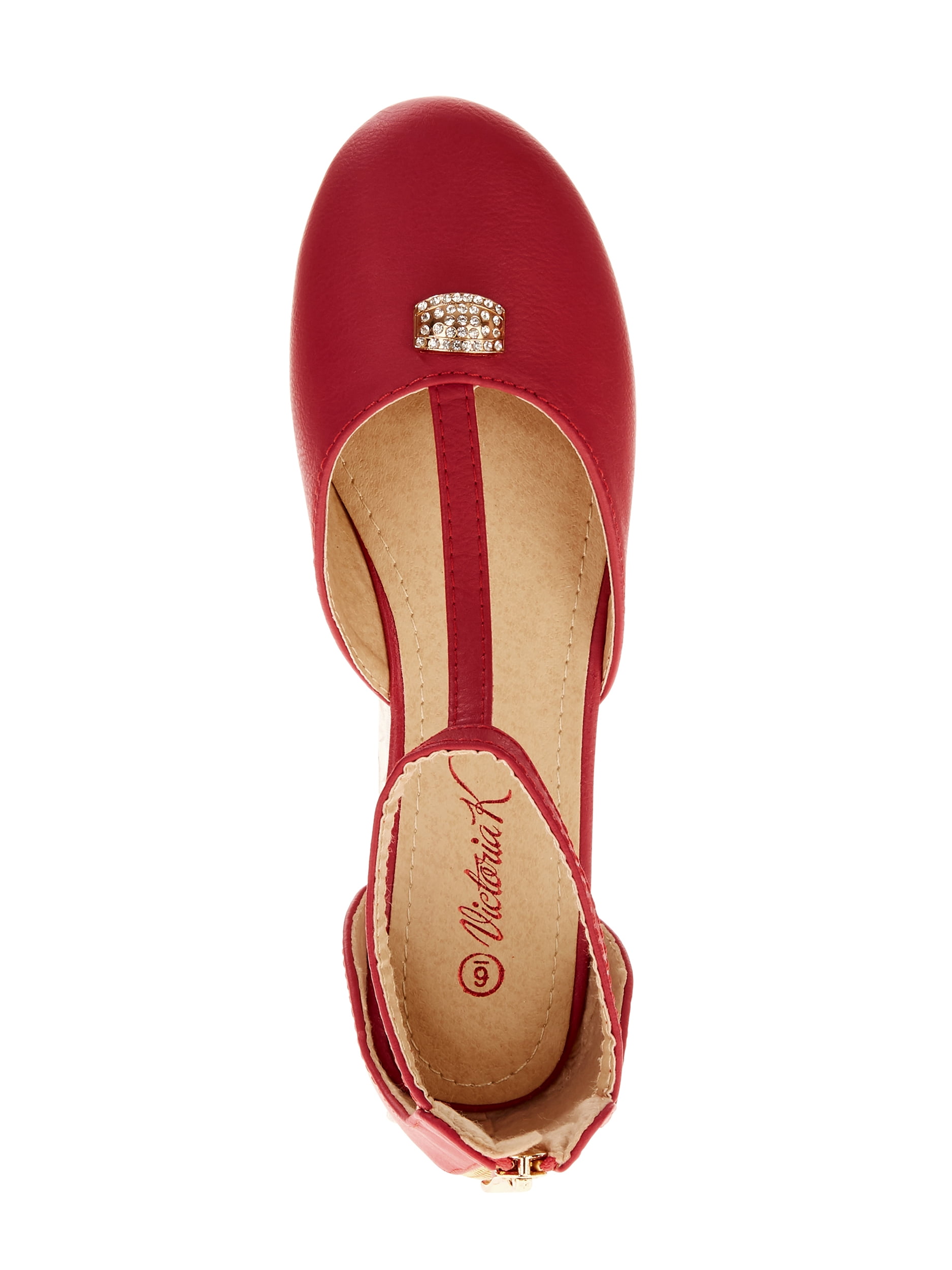 Victoria K Women's T-Strap Ballet Flats