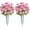 3, variant on Artificial Cemetery Flowers, Set of Artificial Carnation Bouquet Grave Memorial Flowers with Vase for Cemetery Headstones Decoration (Carnation, Pink)