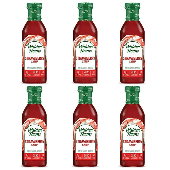 Walden Farms Calorie Free Strawberry Pancake Syrup, 12 Fluid Ounce - 6 per case.