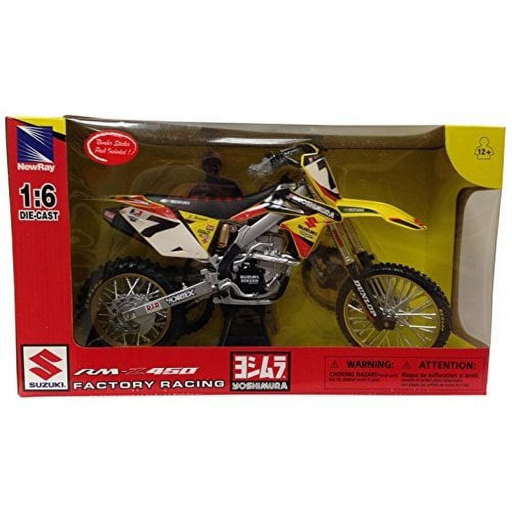 New Ray Yoshimura Factory Suzuki RM-Z450 James Stewart 1:6 Scale