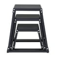 thumbnail image 1 of KFFKFF Plyo Jumping Cubes, 12/18/24 Inch Exercise Platform, Agility Jump Box with Non-Slip Surface, Fitness Step Up Box Set for Home Gym Workout, Conditioning Power Training, Black, 1 of 9