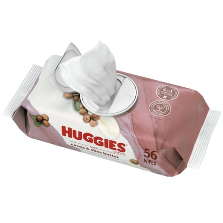 Huggies Wipes with Cocoa & Shea Butter, Scented, 1 Pack, 56 Total Ct (Select for More Options)