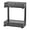 black, variant on No-Drill 2-Tier Under basin Organizer - Adjustable Height Pull-Out Cabinet Shelf with Heavy-Duty Slide-Out Metal Drawers, Space-Saving Storage Rack for Kitchen/Bathroom Vanity/Closet, White