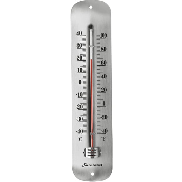 Termómetro TERMOFLY de acero impermeable para interior y exterior de 12,2"