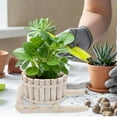 thumbnail image 7 of UPKOCH Front Porch Planters Wood Planter Box White Rustic 1Pcs, 7 of 7