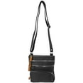 thumbnail image 4 of SILVERFEVER Genuine Leather Organizer Handbag Cross Body - Shoulder Travel Bag, 4 of 5