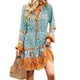 thumbnail image 3 of Vestido de mujer largo a media pierna informal con diseño elástico para 4 estaciones, vocación, casa de vacaciones, playa, 3 of 6