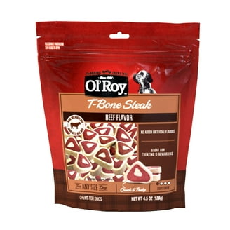 Purina T-Bonz Dog Treats with Porterhouse Flavor Real Beef Chews