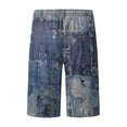 thumbnail image 5 of EHQJNJ Mens Compression Shorts Long Leg Male Spring and Summer Color Beach Pants Drawstring Elastic Waist Breathable Soft Short Daily Streetwear Tie Pocket Casual Shorts,XXXL, 5 of 5