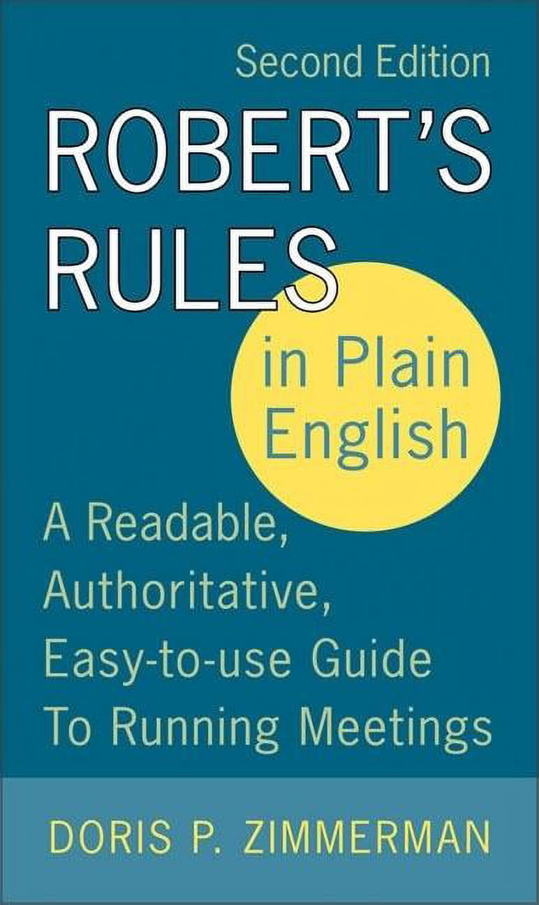 Robert's Rules Of Order Newly Revised In Brief, 3rd Edition - Paperback, Good Condition (ISBN: 9781541797703)