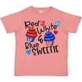 thumbnail image 3 of Inktastic 4th of July Red, White and Blue Sweetie Cupcakes and Stars Boys or Girls Toddler T-Shirt, 3 of 5