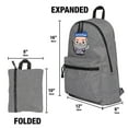 thumbnail image 4 of Harry Potter Dumblesore Cute Chibi Character Lightweight Backpack for Work School Daily Use Packable for Travel, 4 of 5