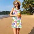 thumbnail image 3 of Disketp Cute Chameleons para Vestido sin Mangas para Mujeres, Vestidos de Verano para Mujeres, Casual y Holgado para la Playa, 3 of 7