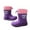 /g1Dark Purple313, variant on MEZZALL Child Kids Rain Boots Non- High Top Toddler Booties Boys Girls Outdoor Solid Color Play Summer Fall Casual Shoes Relaxed Fit Footwear