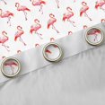 thumbnail image 4 of jejeloiu Cute Flamingo Blackout Curtains Set of 2 (52x84 Each),Tropical Animal Window Curtains,White Pink Curtains and Drapes For Boys Girls,Luxury Bedroom Decor, 4 of 6
