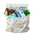 thumbnail image 3 of Floral Print Reusable Grocery Bag - Foldable & Washable Shopping Tote with Large Capacity, 3 of 6