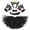 Black/Crown, variant on Petitebelle Cat Headband Bowtie Tail Gloves Tutu 5pc Costume (Black/White, 1-5 Years)