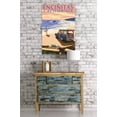 thumbnail image 3 of Encinitas, California, Woody on Beach (24x36 Giclee Gallery Art Print, Vivid Textured Wall Decor), 3 of 3