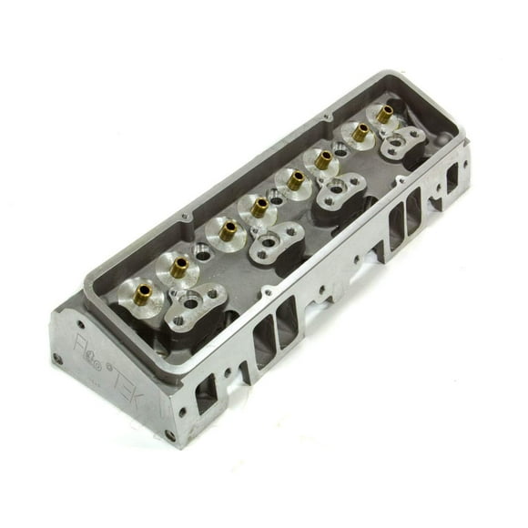 Flotek Cylinder Head, Bare, 2.020/1.600 in Valves, 180 cc Intake, 64 cc Chamber, Straight Plug, Aluminum, Small Block Chevy, Each (102-500)