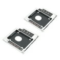 thumbnail image 2 of 2 unidades de 2.º SSD HDD Caddy para unidad óptica, adaptador de DVD, carcasa de 9,5 mm con interruptor de protección de 3 vías, 2 of 12