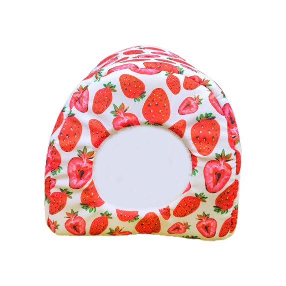 Hamster Cotton Nest Semi-closed Printing Soft Thickened Provide Security Sense Sponge Avocado Pattern Hamste