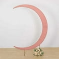 thumbnail image 2 of Efavormart Dusty Rose Spandex Crescent Moon Chiara Backdrop Stand Cover, Custom Fitted Wedding Arch Cover - 7.5ft, 2 of 6