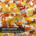 thumbnail image 6 of Fall Tablecloth Round 60 Inch Yellow Orange Autumn Leaves Table Cloth Washable Spillproof Wrinkle Resistant Fabric Table Cover for Indoor Outdoor Kitchen Dinning, 6 of 6