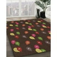 thumbnail image 2 of Ahgly Company Indoor Square Patterned Red Dirt Brown Area Rugs, 8' Square, 2 of 6