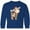 Royal Blue, variant on Inktastic Christmas Molly Moose Long Sleeve Youth T-Shirt